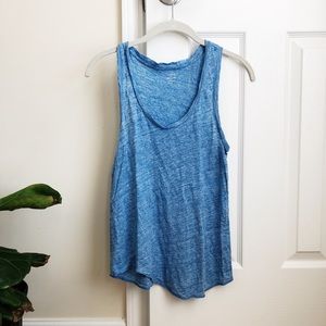 J. Crew Linen Racerback Tank Top